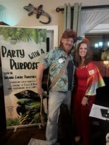 Jolly Mon Jack (the Island Troubadour) and Lola La Loca (salsa dancer waiting for her big break) were “chummy”